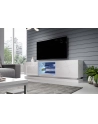 cama meble Szafka RTV QIU 200 MDF biały połysk/ biały połysk - nr 9