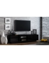 cama meble Szafka RTV SIGMA1 180 czarny/czarny połysk - nr 1