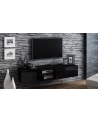 cama meble Szafka RTV SIGMA1 180 czarny/czarny połysk - nr 2