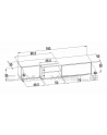 cama meble Szafka RTV SIGMA1 180 czarny/czarny połysk - nr 3