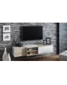 cama meble Szafka RTV SIGMA1 180 sonoma/biały połysk - nr 10