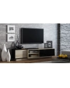 cama meble Szafka RTV SIGMA1 180 sonoma/czarny połysk - nr 3