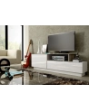 cama meble Szafka RTV SIGMA3 180 biały/biały połysk + sonoma - nr 3