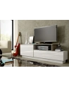 cama meble Szafka RTV SIGMA3 180 biały/biały połysk + sonoma - nr 7