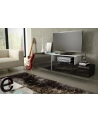 cama meble Szafka RTV SIGMA3 180 czarny/czarny połysk + biały - nr 8