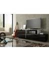 cama meble Szafka RTV SIGMA3 180 czarny/czarny połysk + biały - nr 9