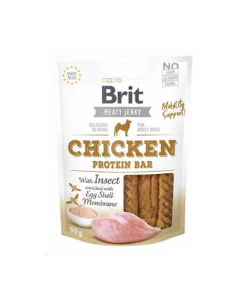 BRIT JERKY Chicken with insect Protein Bar 80g