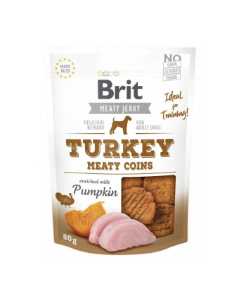 BRIT JERKY Turkey Meaty COINS 200g