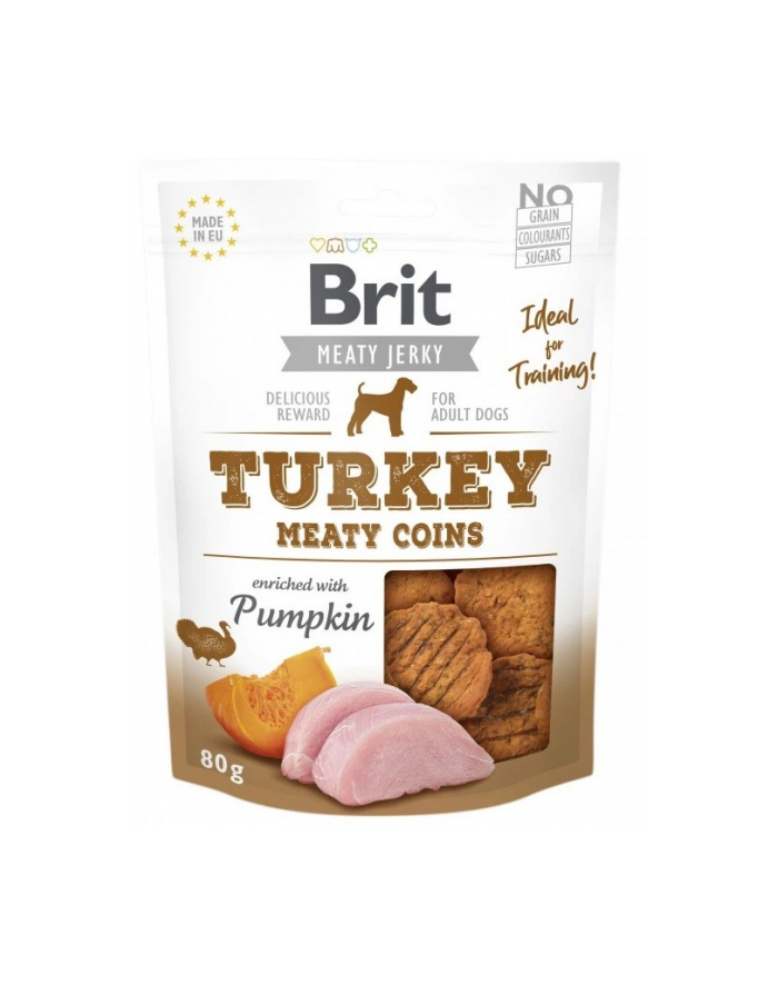 BRIT JERKY Turkey Meaty COINS 200g główny