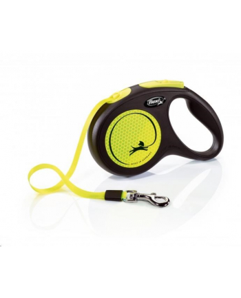 FLEXI Smycz automatyczna NEW NEON M 5 m taśma