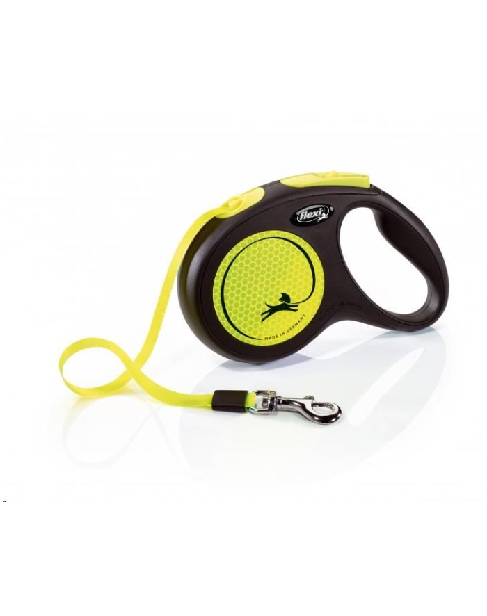 FLEXI Smycz automatyczna NEW NEON M 5 m taśma główny