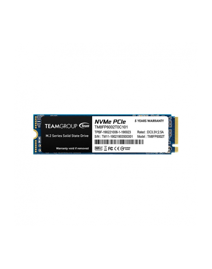 TEAM GROUP MP33 2TB PCIe Gen3 x4 NVMe M.2 SSD 1800/1500 MB/s główny