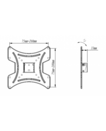 ART BRACKET FOR LED / LCD TV 19-42inch 35KG CV-26 vertical / horizontal adjustment