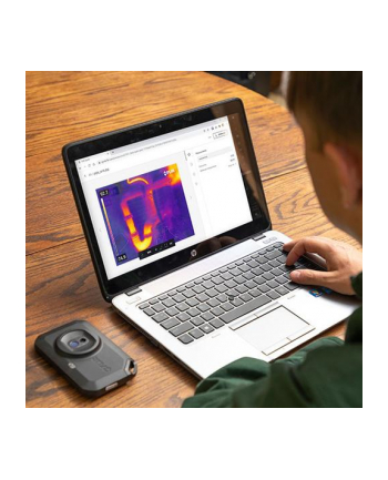 FLIR KAMERA TERMOWIZYJNA Z TECHNOLOGIĄ POPRAWY OBRAZU MSX WI-FI I ŁĄCZNOŚCIĄ W CHMURZE  128X96PX  DO 300STC  FOV 53 6ST  C3-X
