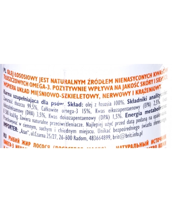 BRIT CARE Olej z łososia 1000ml nr 1