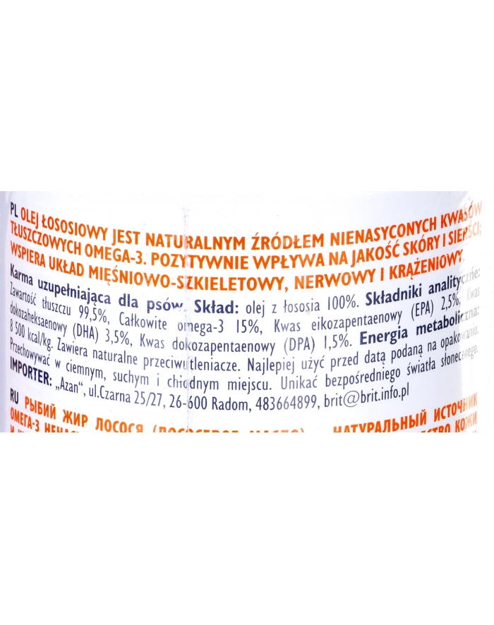 BRIT CARE Olej z łososia 1000ml główny
