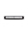 LANBERG patch panel blank 12 port 1U with organizer for keystone modules Kolor: CZARNY - nr 13