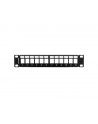 LANBERG patch panel blank 12 port 1U with organizer for keystone modules Kolor: CZARNY - nr 8