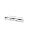 LANBERG patch panel blank 12 port 1U with organizer for keystone modules gray - nr 10