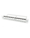 LANBERG patch panel blank 12 port 1U with organizer for keystone modules gray - nr 14