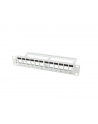 LANBERG patch panel blank 12 port 1U with organizer for keystone modules gray - nr 5