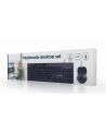 GEMBIRD Mouse and Keyboard desktop set Kolor: CZARNY US-Layout - nr 11