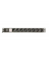 GEMBIRD Power distribution unit PDU 8 Schuko sockets 1U 16A C14 plug 3 m cable - nr 1