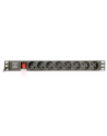 GEMBIRD Power distribution unit PDU 8 Schuko sockets 1U 16A C14 plug 3 m cable - nr 7