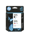 hp inc. HP 305 2-Pack Tri-color/Black Original Ink Cartridge - nr 46