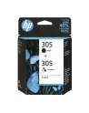 hp inc. HP 305 2-Pack Tri-color/Black Original Ink Cartridge - nr 47