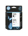 hp inc. HP 305 2-Pack Tri-color/Black Original Ink Cartridge - nr 46