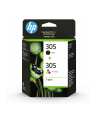 hp inc. HP 305 2-Pack Tri-color/Black Original Ink Cartridge - nr 50