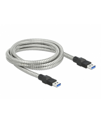 D-ELOCK USB 3.2 Gen 1 Cable Type-A male to Type-A male with metal jacket 2m