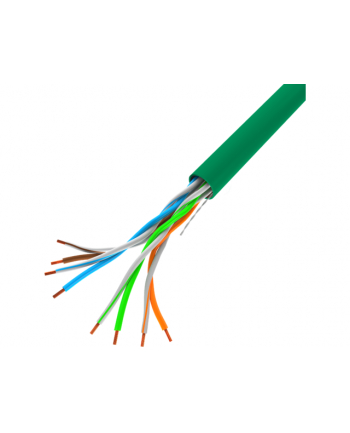 LANBERG LAN cable UTP cat.5e 305m green solid CU fluke