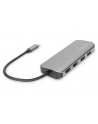 DIGITUS DA-70884 8-Port USB-C Dock 2xUSB3.0 1xRJ45 2xHDMI 1xPD 1xMicro SD 1xSD grey - nr 10