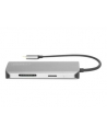 DIGITUS DA-70884 8-Port USB-C Dock 2xUSB3.0 1xRJ45 2xHDMI 1xPD 1xMicro SD 1xSD grey - nr 34