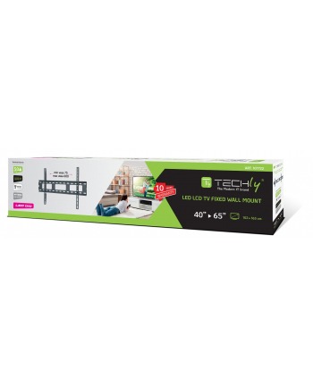 TECHLY Uchwyt ścienny TV LED/LCD 40-65inch 50kg Slim czarny