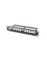 LANBERG patch panel blank 12 port 1U with organizer for keystone modules Kolor: CZARNY - nr 2