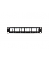LANBERG patch panel blank 12 port 1U with organizer for keystone modules Kolor: CZARNY - nr 4
