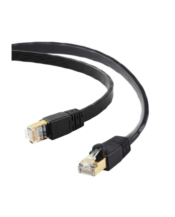 EDIMAX CAT8 U-FTP AWG26 Bare copper Flat Patch cord 1M Black