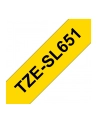 BROTHER TZeSL651 tape Black on Yellow 24mm - nr 1