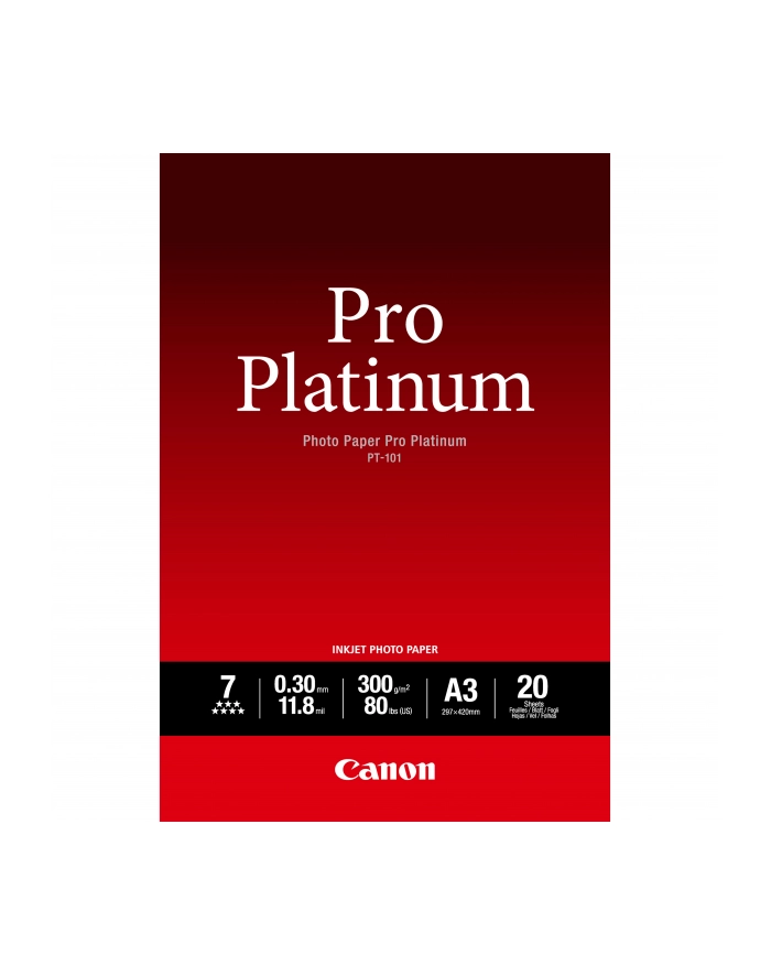 PAPIER FOTOGRAFICZNY CANON PT-101 A3 20SZT główny