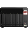 qnap systems QNAP 6-bay NAS AMD Ryzen Embedded V1500B 2.2GHz 8GB 6xSATA 6Gb/s bays 2xM.2 NVMe PCIe Gen3 SSD slots 2x2.5GbE LAN optional 10GbE - nr 40