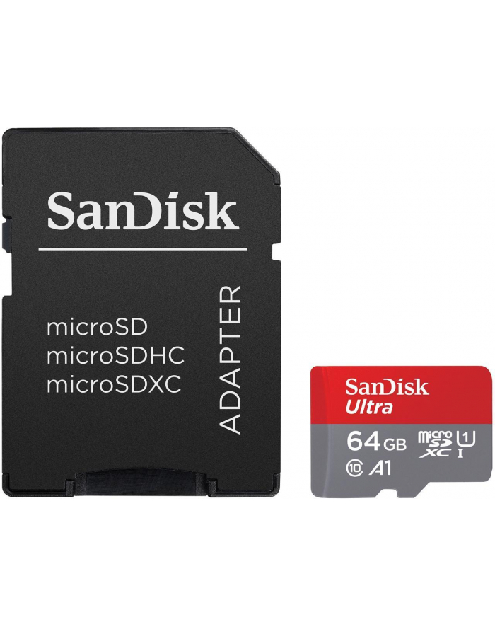 sandisk Ultra microSDXC 64GB 120MB/s A1 + Adapter SD główny