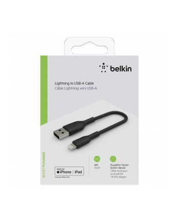 belkin Kabel USB-A do Lightning 15cm czarny nr 1