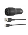 belkin Ładowarka samochodowa Dual USB-A 1m 24W czarna - nr 14