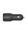 belkin Ładowarka samochodowa Dual USB-A 1m 24W czarna - nr 15