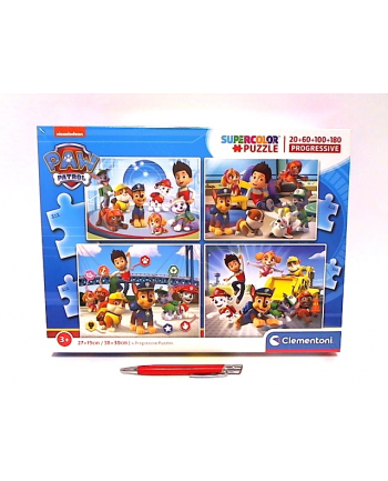 Clementoni Puzzle 20+60+100+180el PAW PATROL Psi Patrol 21412