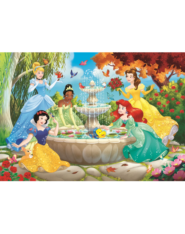 Clementoni Puzzle 60el Disney Princess. Księżniczki przy fontannie 26064 główny