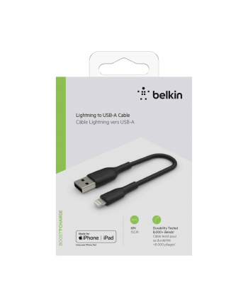 belkin Kabel USB-A do Lightning 15cm czarny